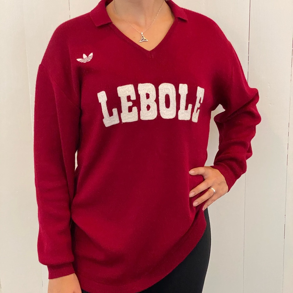 Adidas Red Lebole WOOL sweater